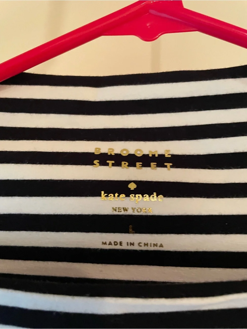 kate spade Black & White Striped Sleeveless Dress